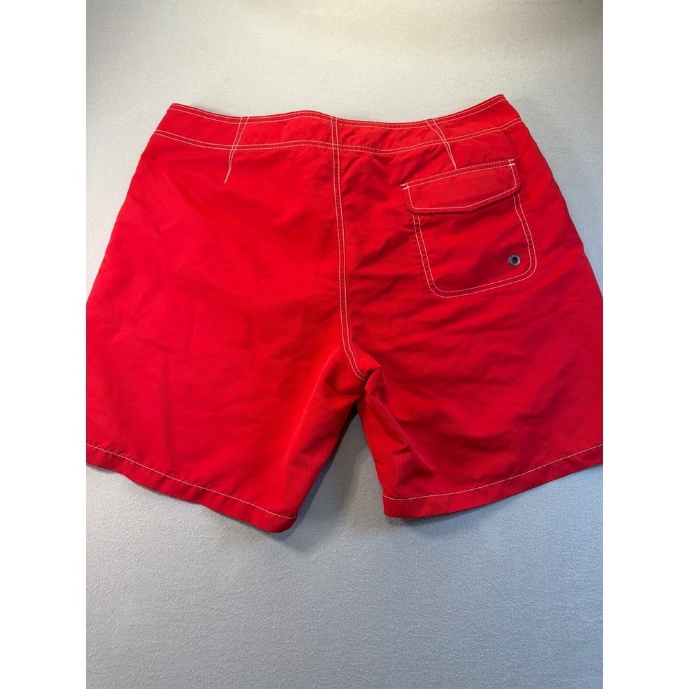 Gap Mens XL Red Board Shorts Swim Trunks Mesh Lined Drawstring Pocket 7.5" - Picture 7 of 8